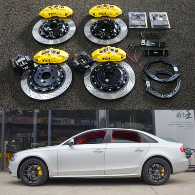 kaufen BBK Audi Großbremsgerät für A4 B8 18-Zoll-Autoreifen Front 6 und hinten 4 Kolben-Klippen zur Aufrechterhaltung der EBP-Funktion Online-Herstellung