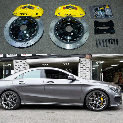 kaufen Hochleistungs-BBK für Mercedes Benz CLA Klasse W117 18 Zoll Autoreifen Front 4 Kolbenbremsgerät Automatikbremssystem Online-Herstellung