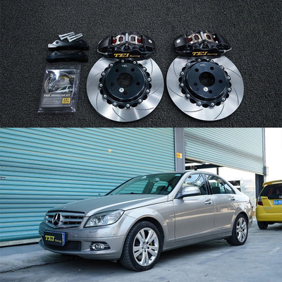 kaufen W204 Mercedes Großbremsgerät 17 Zoll Autofelsen Front 4 Kolbenbremsgerät Automatikbremssystem Online-Herstellung
