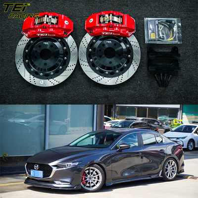 kaufen Vordere große Bremskit 4 Kolbenhalter mit 355x28mm Rotor BBK Auto Bremssystem für Mazda 3 Axela 18 Zoll Autofelge Online-Herstellung