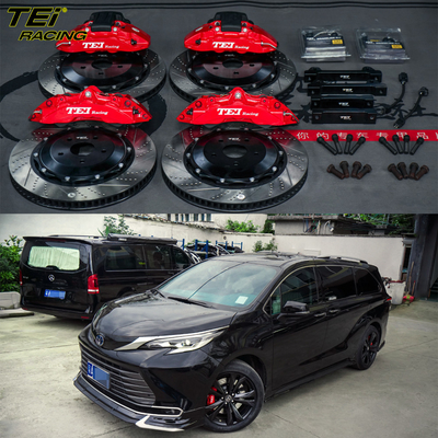 kaufen Vordere 6-Kolben- und hintere 4-Kolben-Zapfer BBK-Automatikbremssystem für Toyota Sienna 20 Zoll Felge Online-Herstellung