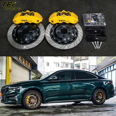 kaufen Front-Big Brake Kit 4 Kolben-Kaliber mit 355x28mm Rotor BBK Automatikbremssystem für Geely PREFACE 18 Zoll Autofelge Online-Herstellung