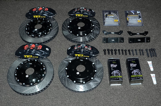 kaufen Große Bremskit 355*32mm Rotor für Infiniti G37 Vorder 4 Kolben Klemm mit 345*28mm Rotor für hintere 18 Zoll Rad Online-Herstellung