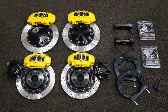 kaufen VW Volkswagen CC Große Bremskasse 6 Kolbenhalter mit gebohrtem und geschlitzten 355*32mm Rotor + hintere EBP Online-Herstellung