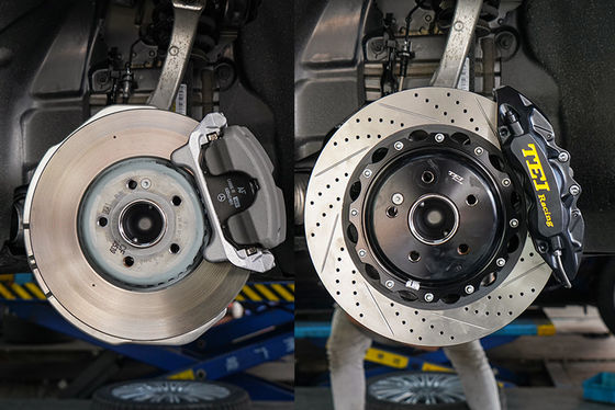 kaufen Großes Bremsgerät für BMW E300 installiert TEI Racing P60S geschmiedet 6 Kolbenhalter 355*32mm Scheibenrotor Online-Herstellung