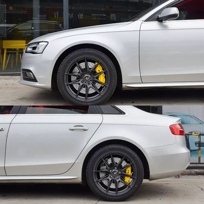 BBK Audi Big Brake Kit für A4 B8 18 Zoll Autofelge vorne 6 und hinten 4 Kolben Bremssattel um die EBP Funktion zu erhalten