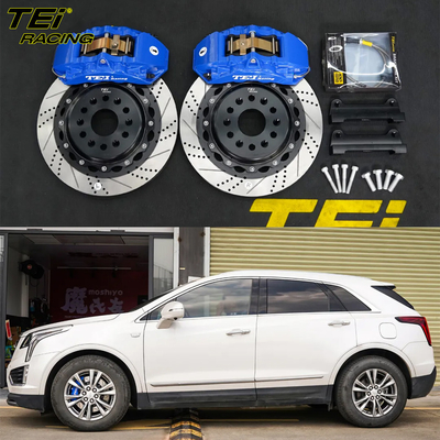 Front-Big Brake Kit 4 Kolbenhalter mit 355x28mm Rotor BBK Automatikbremssystem für Cadillac XT5 18 Zoll Felge