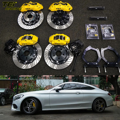 Vordere 6 Kolben und hintere 4 Kolben-Zapfer mit E-Bremse-Zapfer BBK Automatikbremssystem für Benz C260-Coupé 18 Zoll Felge