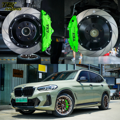 Vorder-P60NS 6-Kolben- und hinteren P4-Explore 4-Kolben-Klemm BBK Automatikbremssystem Für BMW iX3 19 Zoll Felge