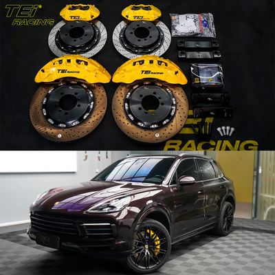 BBK Front 10pot Caliper 420*36mm Rotor und hinteren 4pot Caliper 380mm Rotor BBK Automatikbremssystem für Porsche Cayenne 22rim