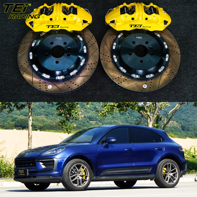 Vordere große Bremskit 6 Kolbenhalter mit 405x34mm Rotor BBK Automatikbremssystem für Porsche Macan 20 Zoll Felge