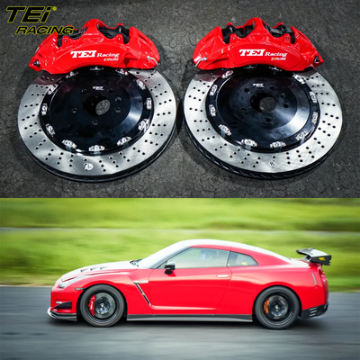 Vordere große Bremskit 6 Kolben-Kaliber mit 405x34mm Rotor BBK Automatikbremssystem für Nissan GTR 20 Zoll Felge