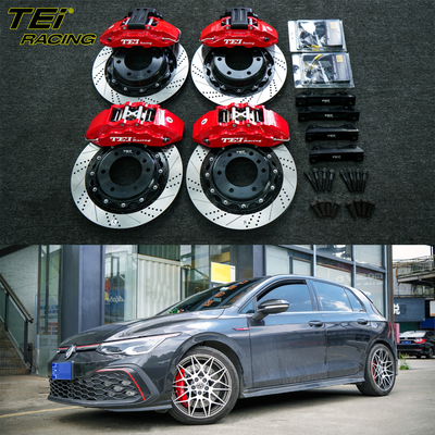 Vordere 6-Töpfe und hintere 4-Töpfe-Klammer BBK-Automatikbremssystem für Volkswagen Golf 8GTI 18 Zoll Felge