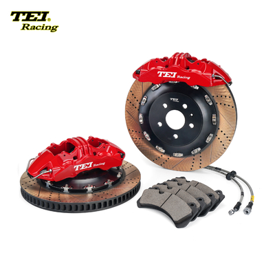 TEiRacing Straßenversion S60-Plus 6 Pot Monoblock Klapper Große Bremssatz für 19/20/21/22 Zoll Autofelge