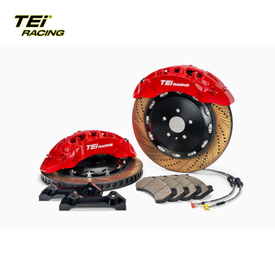 TEiRacing Ultra-high Strength S-X 10 Pot Monoblock Caliper Big Brake Kit For 20/21/22/23/24 Inch Car Rim