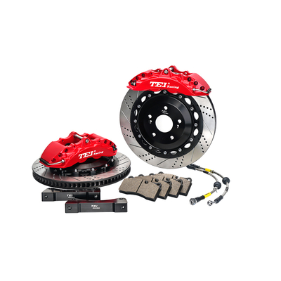 TEIRacing P40NS-R Hochleistungs-Bremssattel-Kit Hinterachse Bremsbeläge 4 Kolben für Honda/Cadillac/Toyota/BMW/VW für 17/18 Zoll Felgen